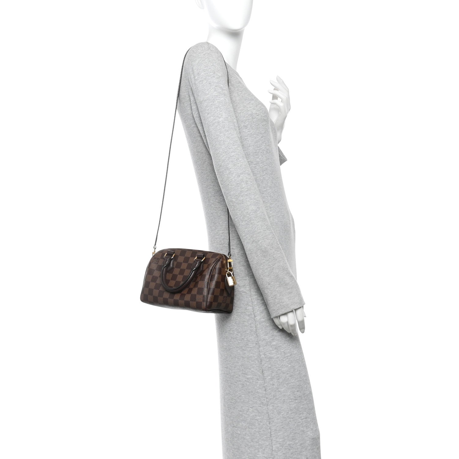 Louis Vuitton Damier Ebene Speedy Bandouliere 20 2 of 9