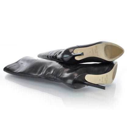 Jimmy Choo Leather Eden Boots 35 Black 4 of 7