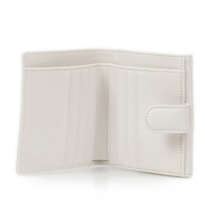 Chanel Caviar French Wallet White 9 of 11