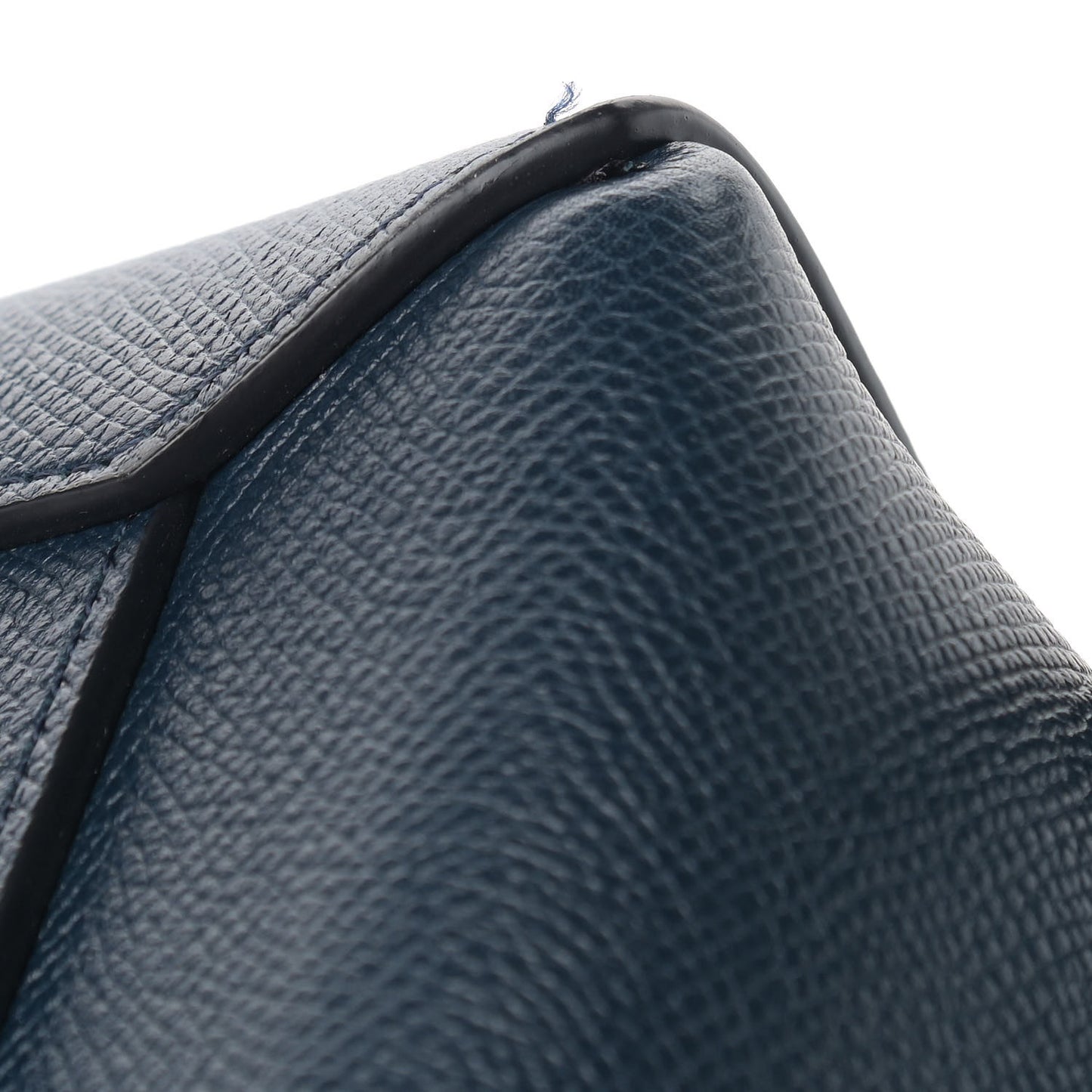Baby Grained Calfskin Micro Belt Bag Abyss Blue