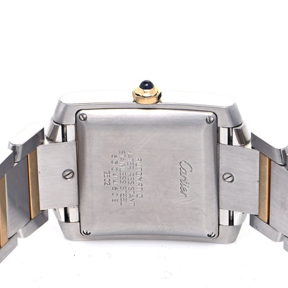 Cartier Stainless Steel 18K Yellow Gold 28mm Tank Francaise Automatic Watch 4 of 4