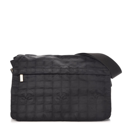 Chanel Nylon Travel Messenger Bag Black 1 of 10