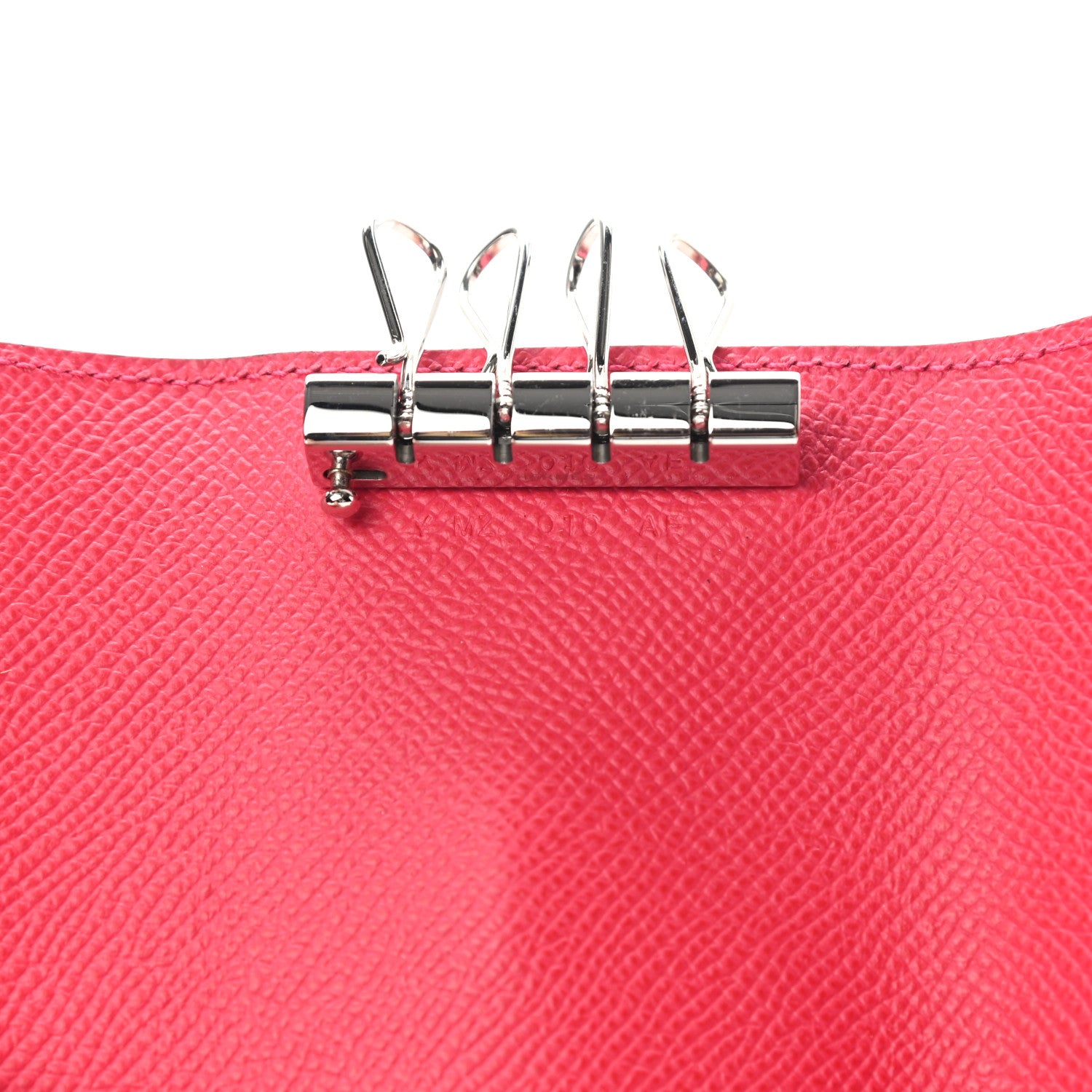 Hermes Epsom Bearn Multicles 4 Key Holder Rose Extreme 7 of 9