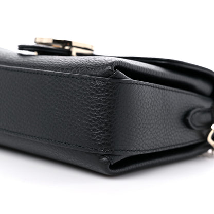 Gucci Dollar Calfskin Interlocking G Crossbody Bag Black 9 of 10