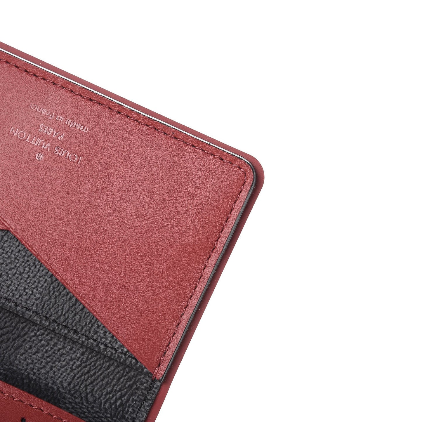 Damier Graphite Pocket Organizer Bordeaux