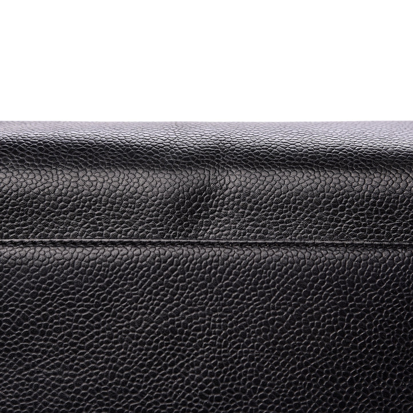 Caviar Flap Shoulder Bag Black
