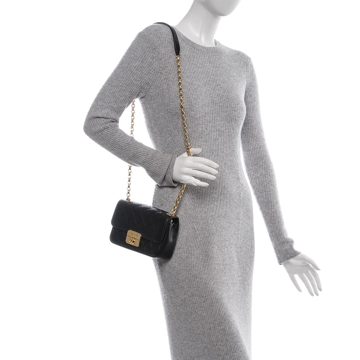 Lambskin Mini Chic With Me Flap Black