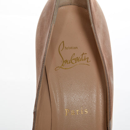 Christian Louboutin Suede Woodstock Very Prive 120 Pumps 39 Pink 7 of 7