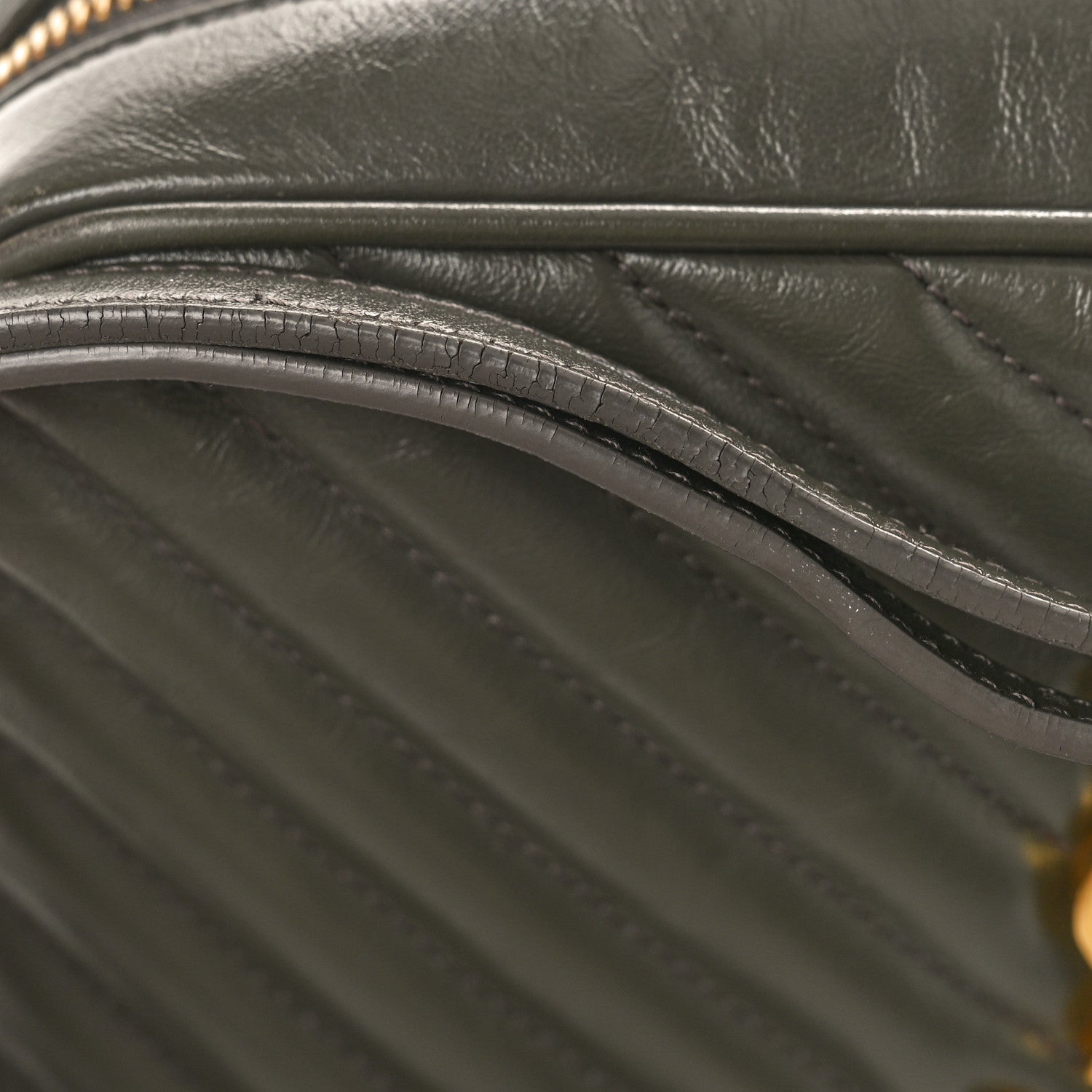 Saint Laurent Calfskin Matelasse Monogram Lou Camera Bag Pebble 12 of 14