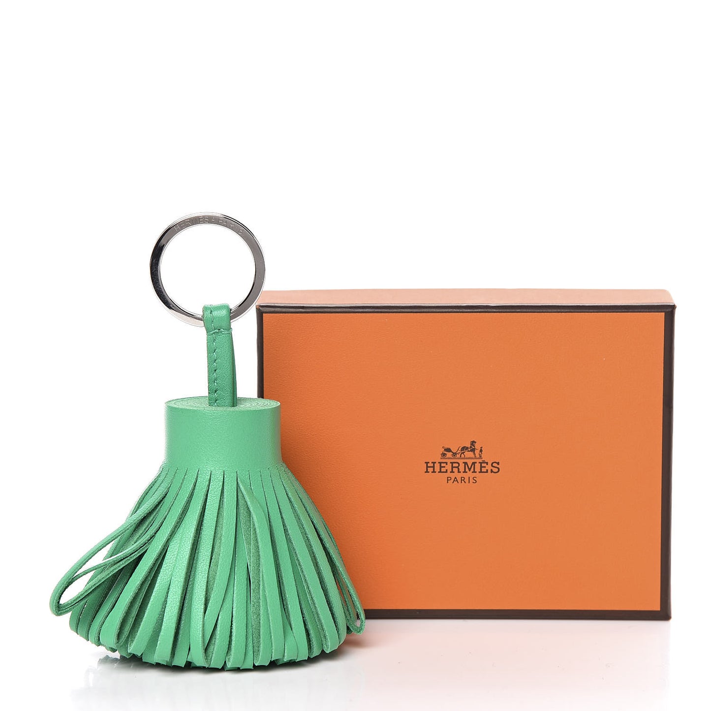 Lambskin Carmen Tassel Key Holder Menthe