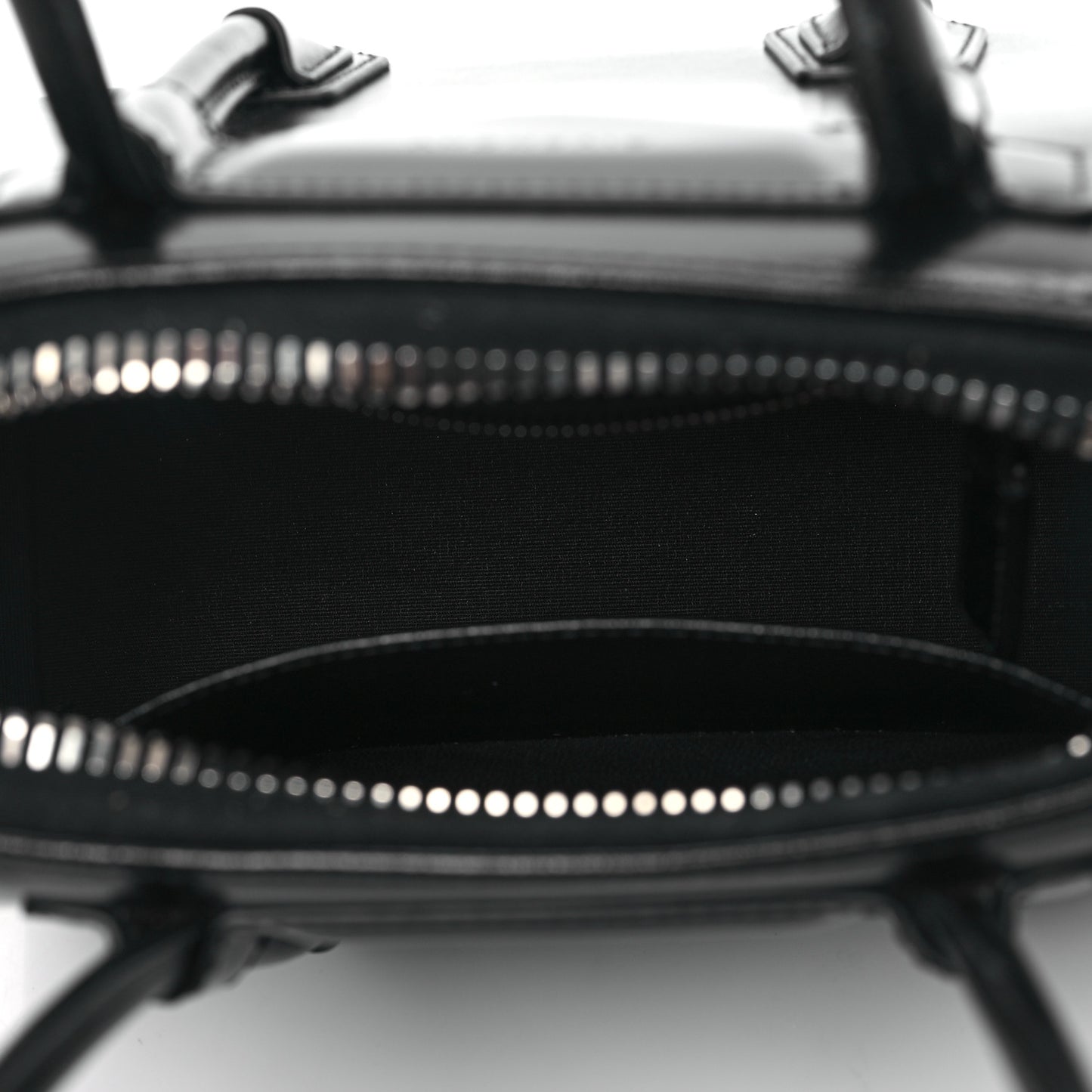 Box Calfskin Mini Lock Antigona Shoulder Bag Black