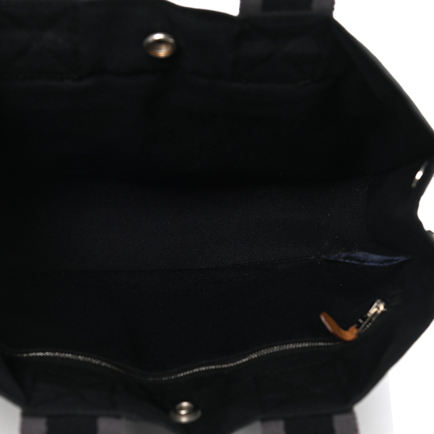 Hermes Canvas Herline PM Tote Black 4 of 5