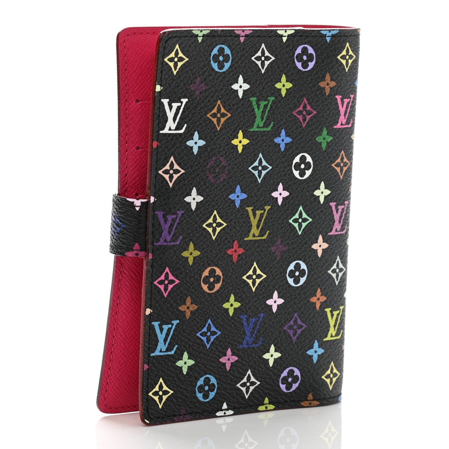 Louis Vuitton Monogram Multicolor Small Ring Agenda Cover Black Grenade 3 of 7