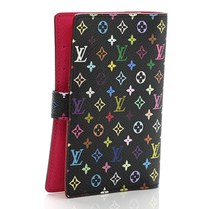 Louis Vuitton Monogram Multicolor Small Ring Agenda Cover Black Grenade 3 of 7