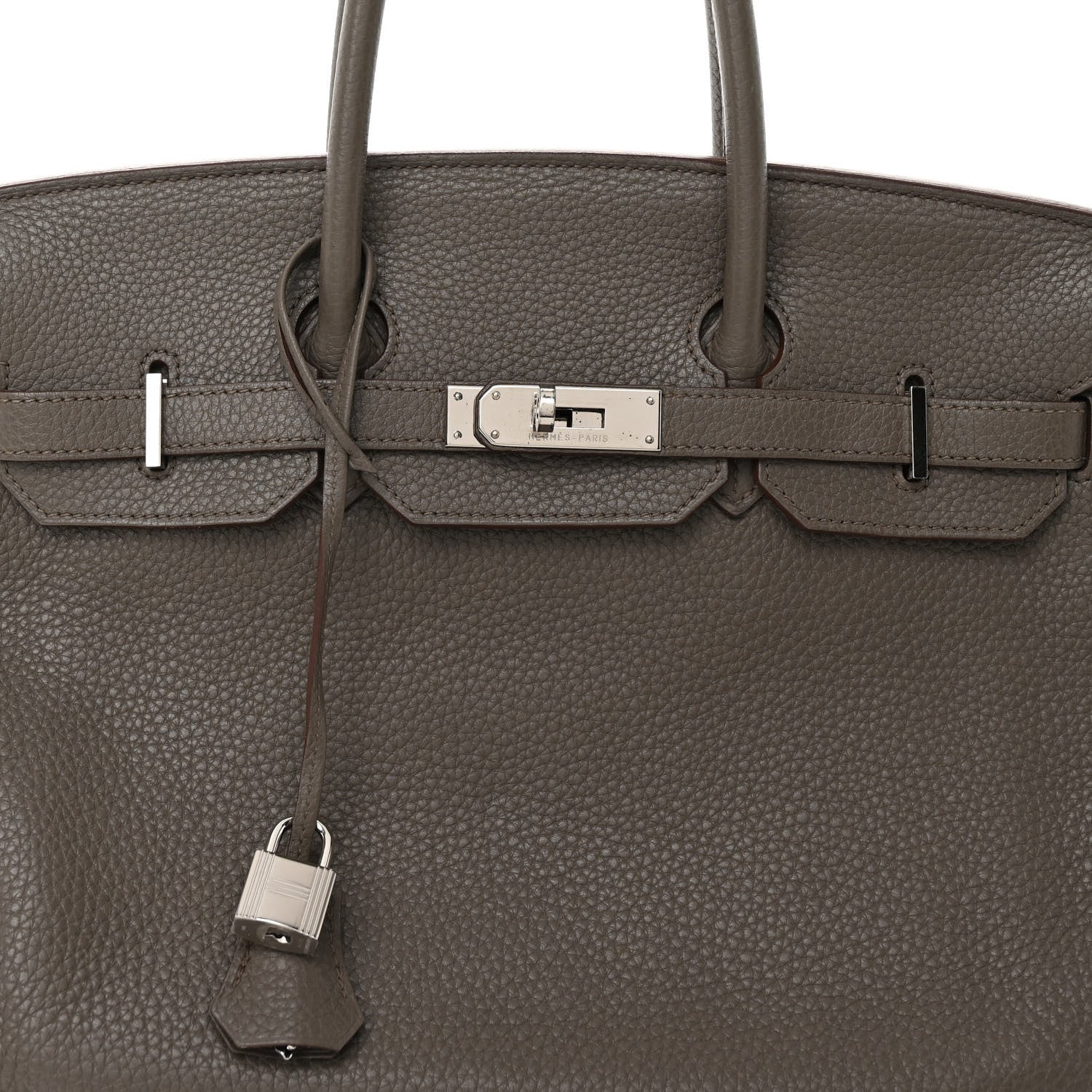 Hermes Taurillon Clemence Birkin 35 Etain 8 of 12
