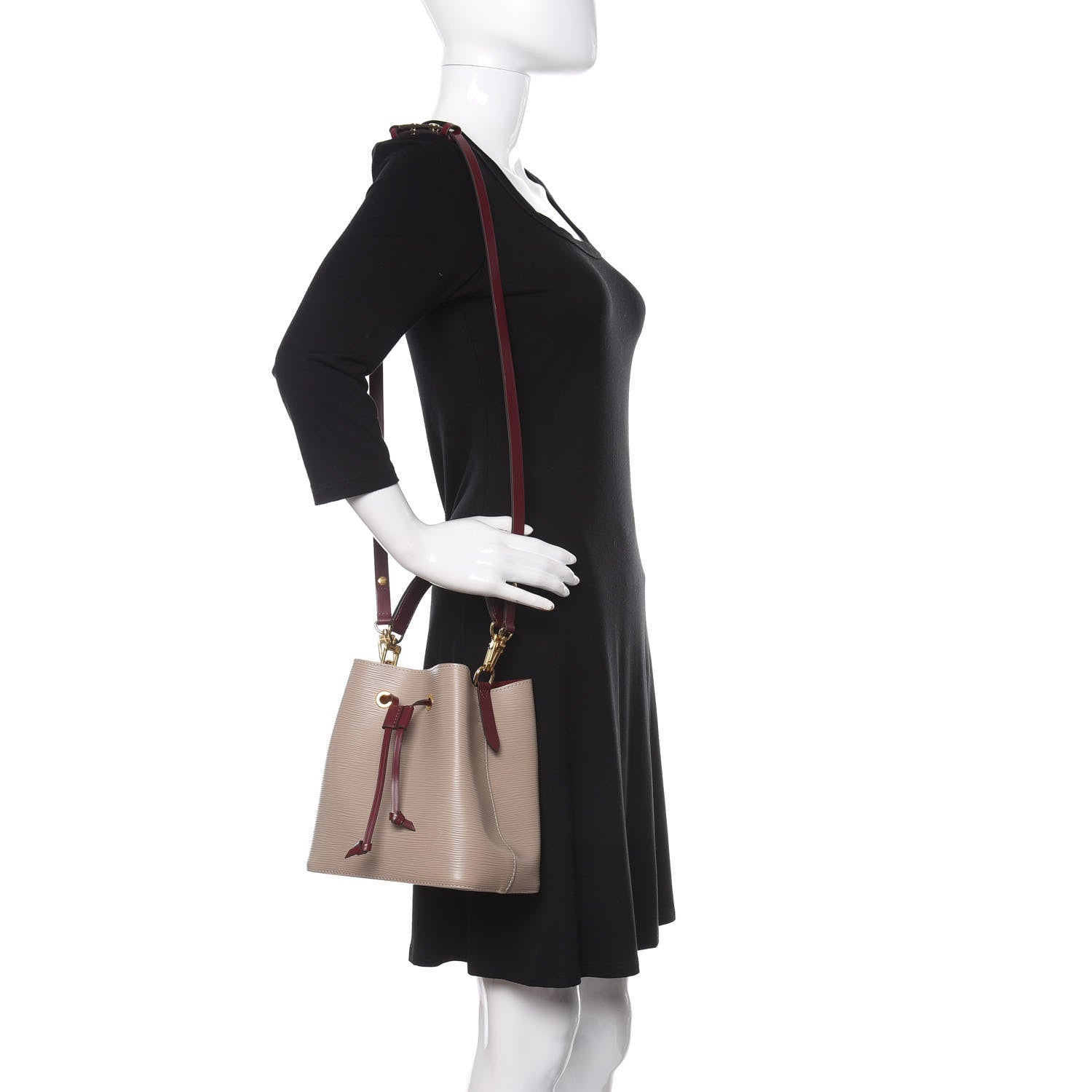 Louis Vuitton Epi Neonoe BB Galet Grenat 2 of 9