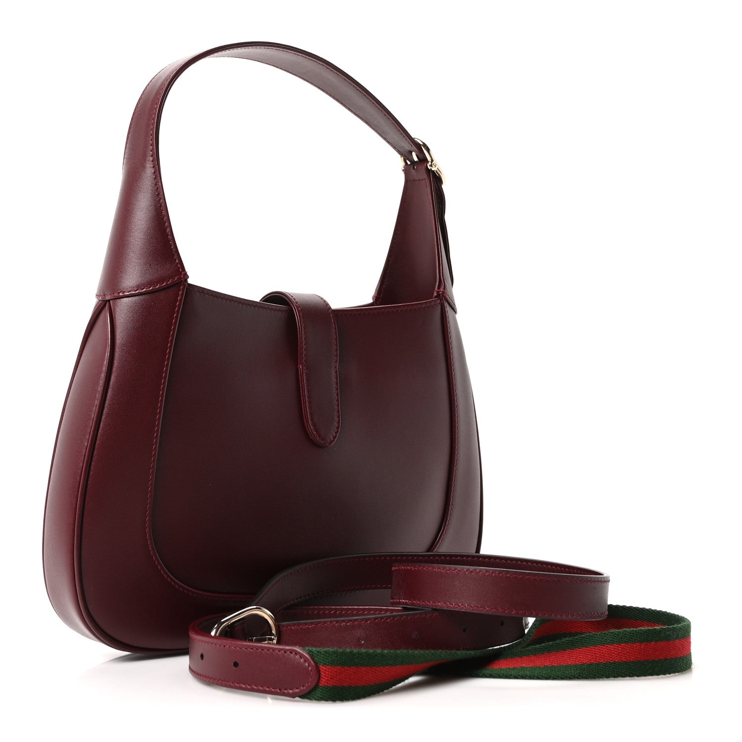 Gucci Ancora Calfskin Medium Jackie Shoulder Bag Rosso 3 of 10