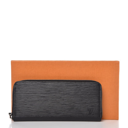 Louis Vuitton Epi Clemence Wallet Black 8 of 8