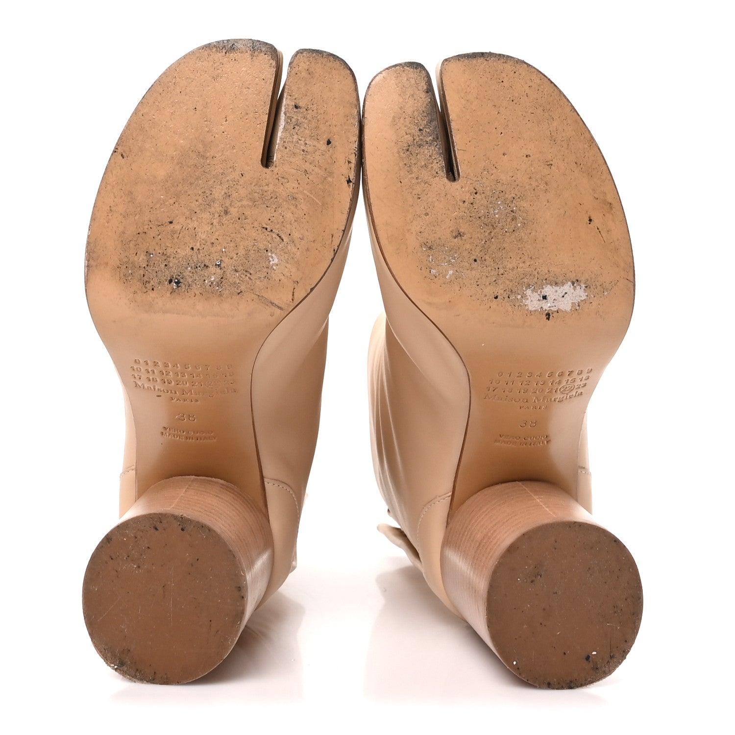 Maison Margiela Nappa Tabi Ankle 80mm Boots 38 Natural 5 of 8