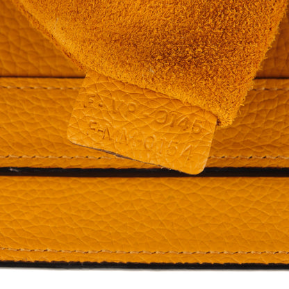 Celine Drummed Calfskin Mini Luggage Ocre 8 of 8