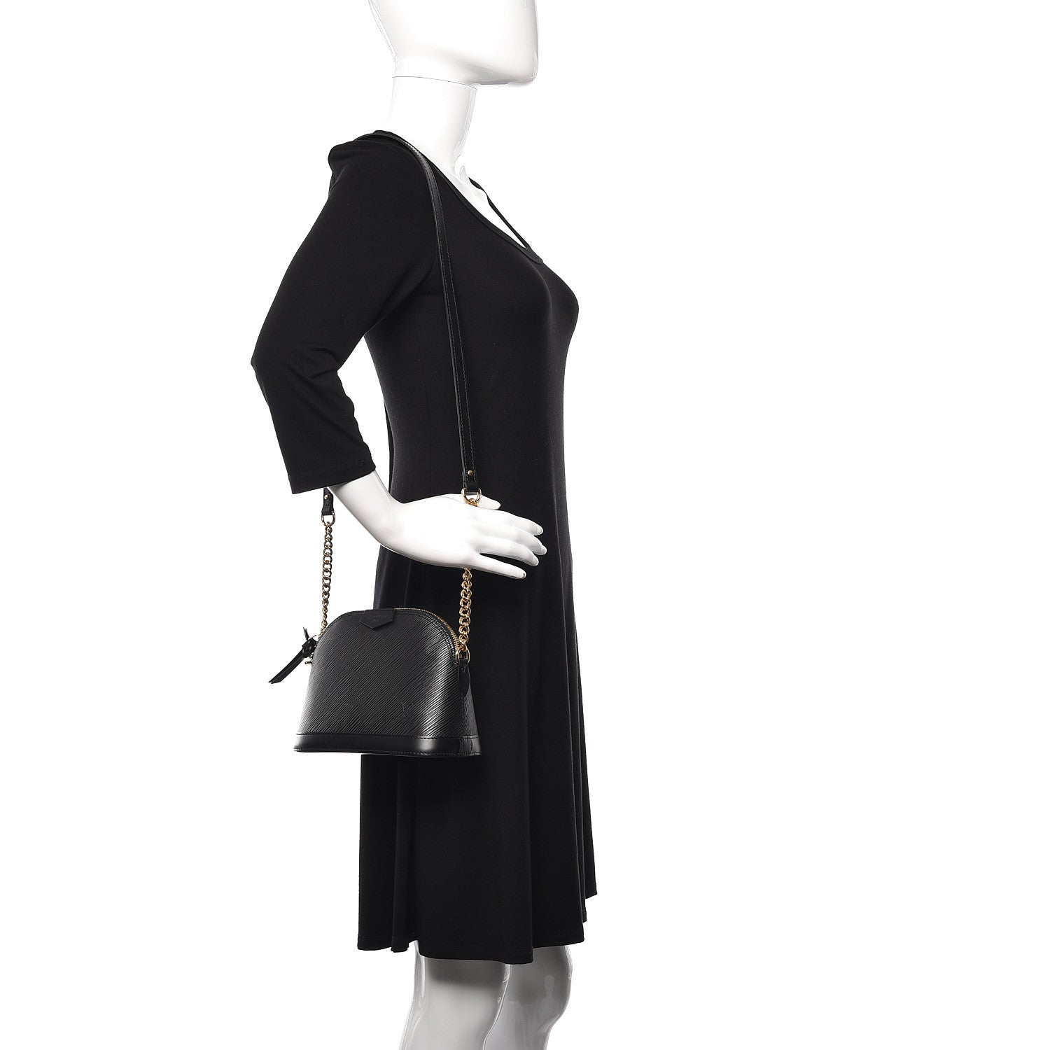 Louis Vuitton Epi Alma Mini Black 2 of 10