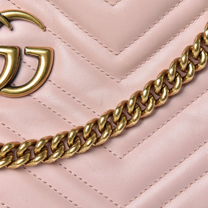 Gucci Calfskin Matelasse Medium GG Marmont Shoulder Tote Bag Perfect Pink 16 of 16