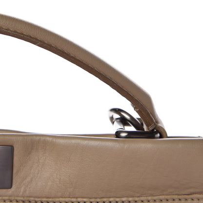 Fendi Vitello Saddle Ayers Large Peekaboo Iconic Satchel Argilla Saddle 10 of 20