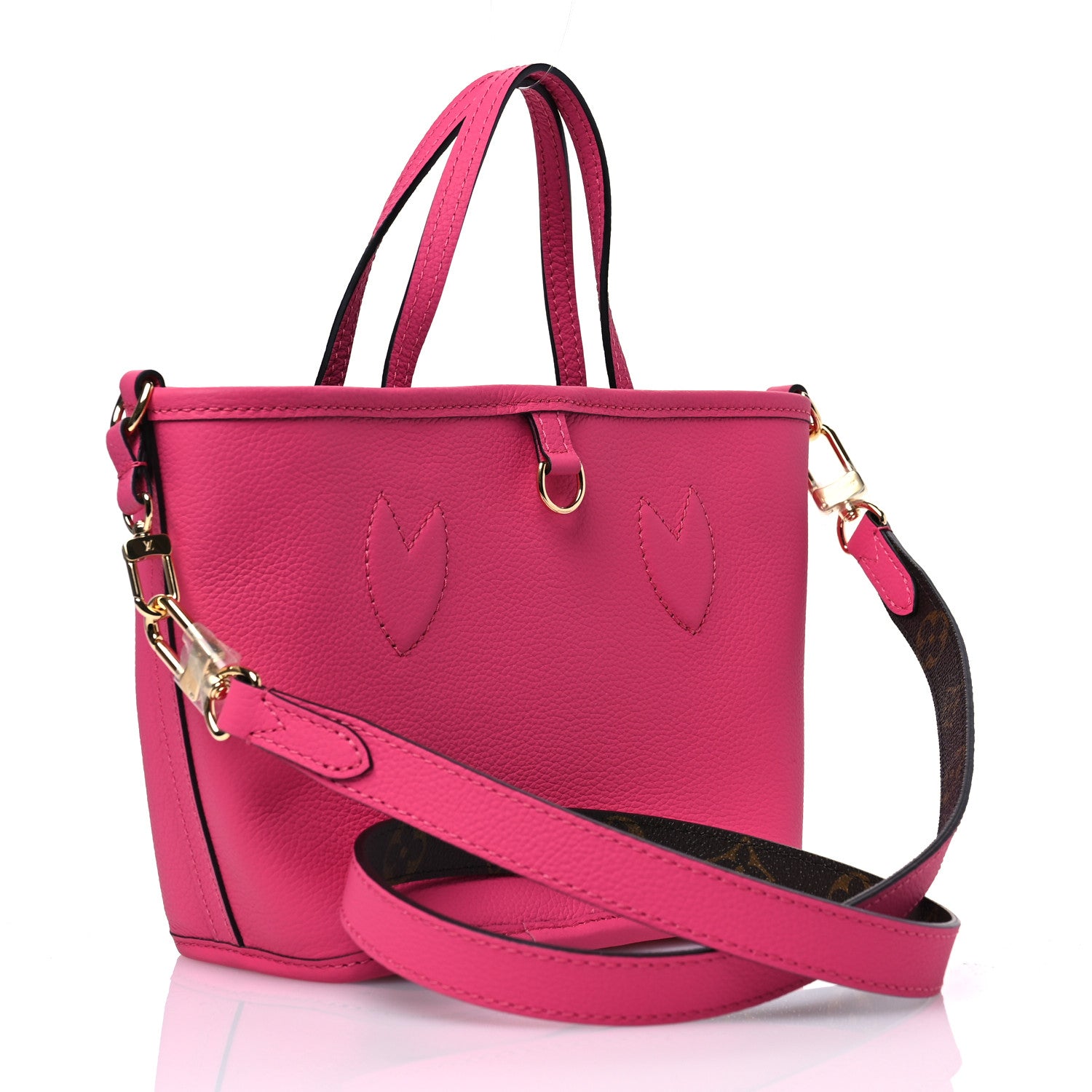 Louis Vuitton Monogram Neverfull Inside Out Bandouliere BB Rose Pondichery 4 of 11