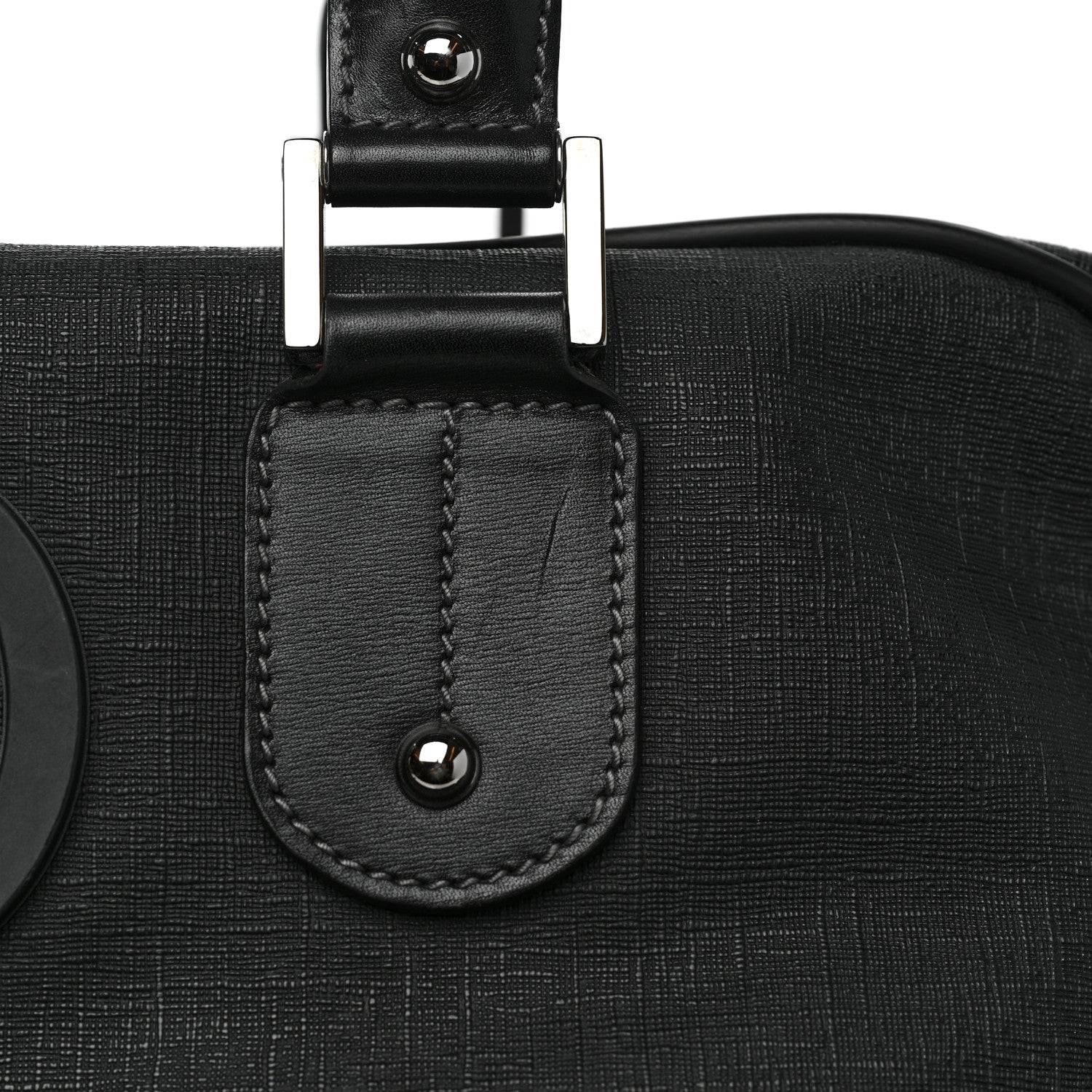 Gucci Coated Canvas Interlocking G Duffle Bag Black 13 of 16