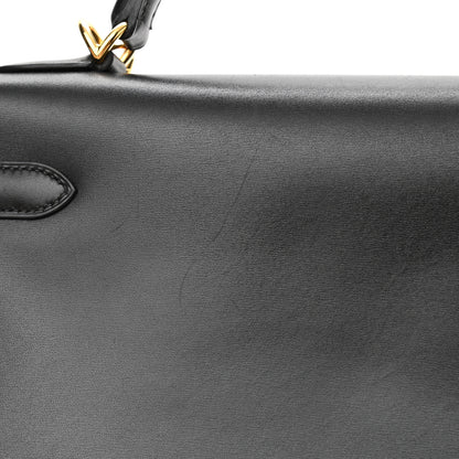 Hermes Box Kelly Retourne 32 Black 18 of 19