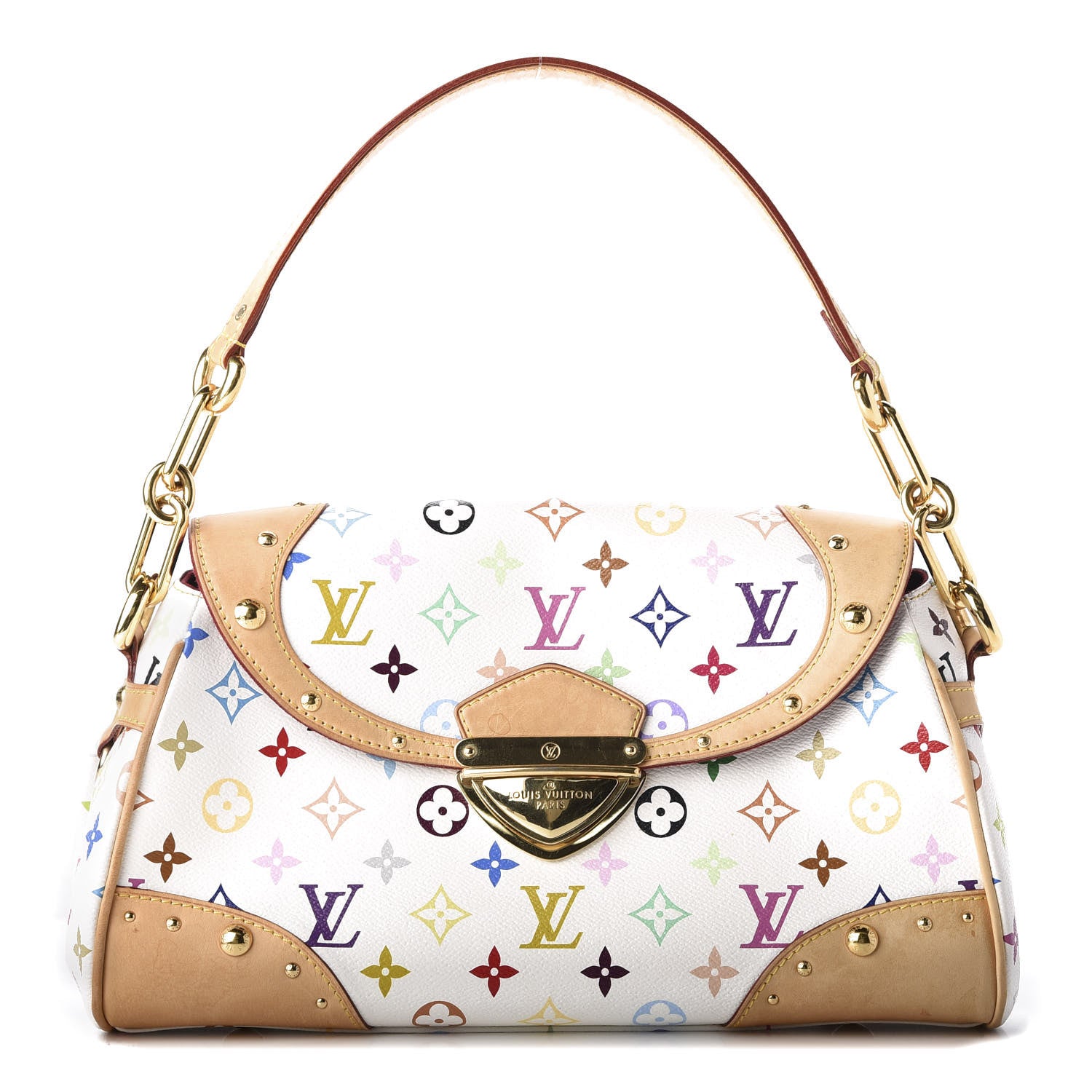 Louis Vuitton Monogram Multicolor Beverly MM White 1 of 11