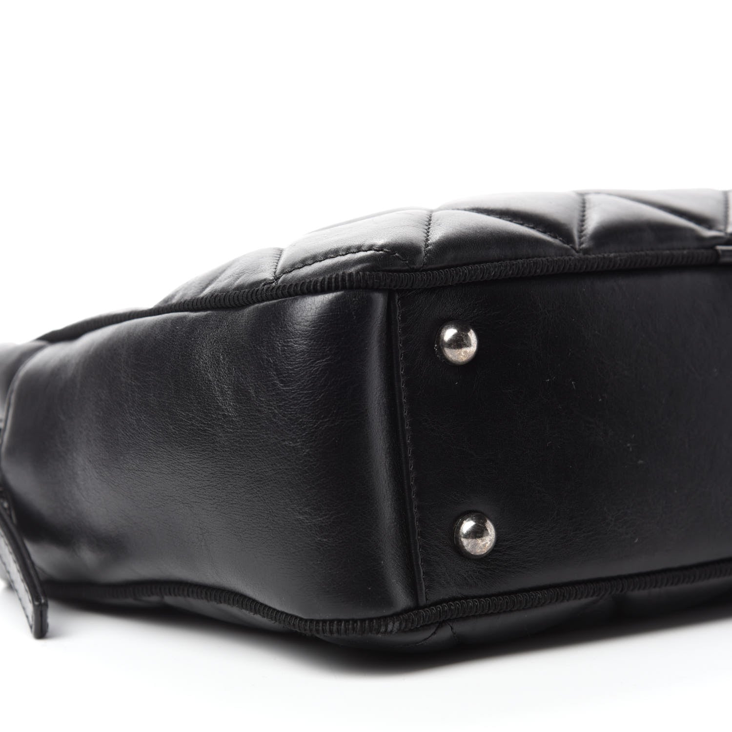 Chanel Lambskin Quilted Small Diamond CC Camera Case Black 7 of 11