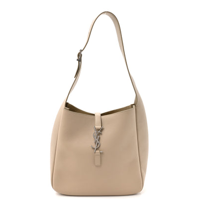 Saint Laurent Smooth Calfskin Small Le 5 A 7 Soft Hobo Sea Salt 1 of 10
