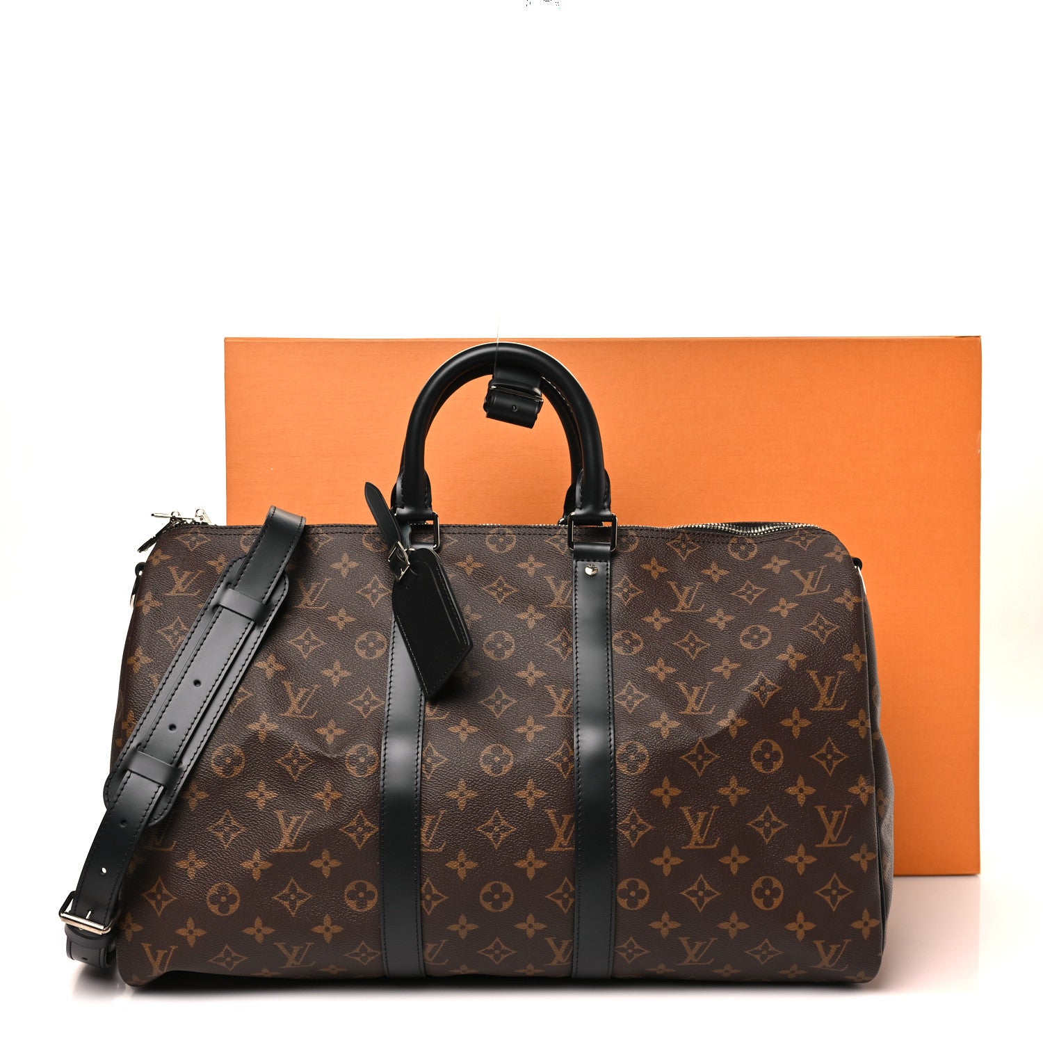 Louis Vuitton Monogram Macassar Keepall Bandouliere 45 9 of 9