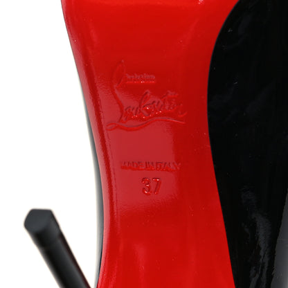 Christian Louboutin Patent Pigalle Follies 100 Pumps 37 Black 6 of 8