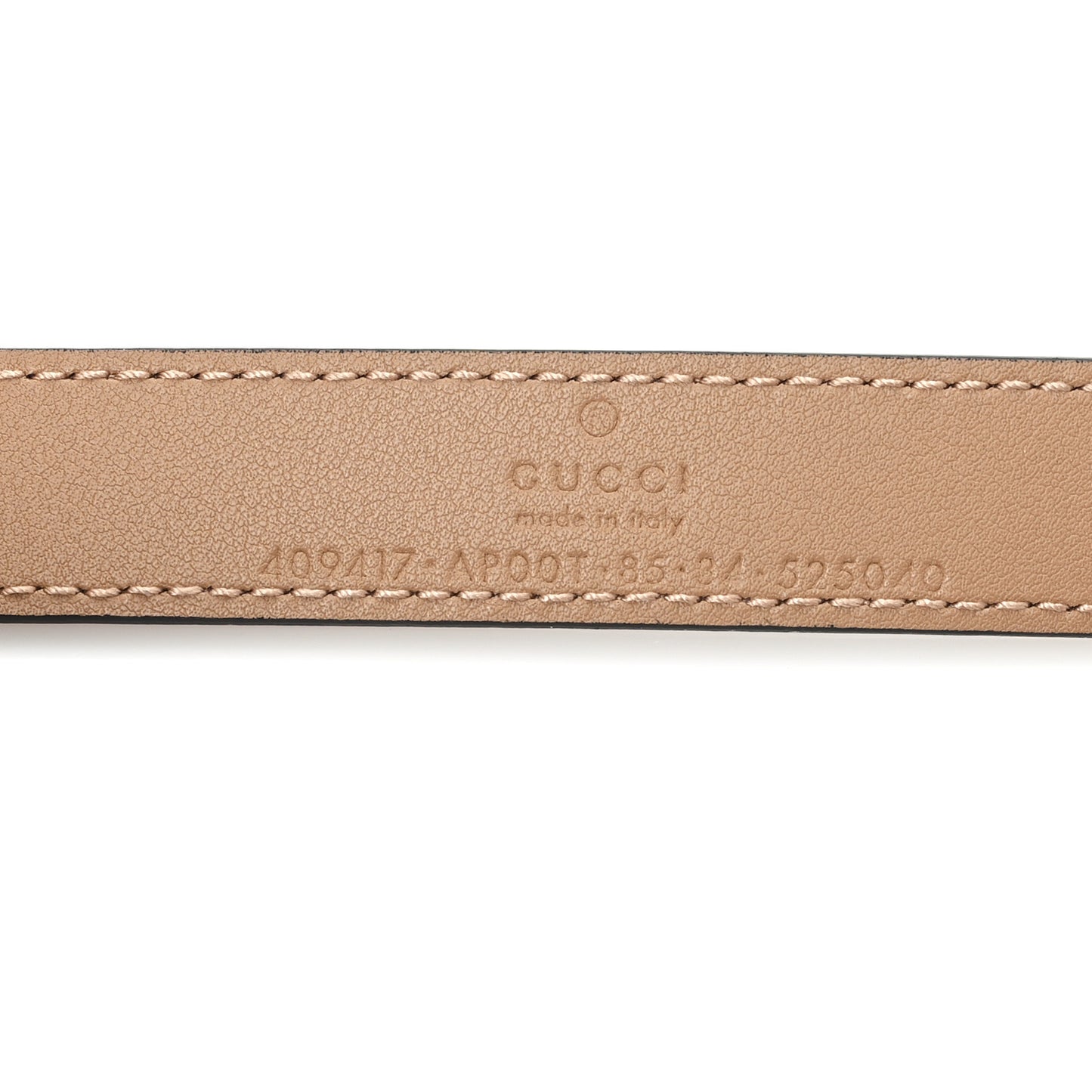 Calfskin Double G 20mm Belt 85 34 Natural Tan