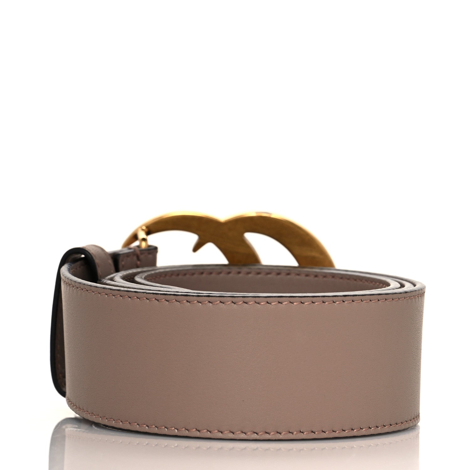 Gucci Calfskin Double G 40mm Belt 80 32 Porcelain Rose 2 of 5