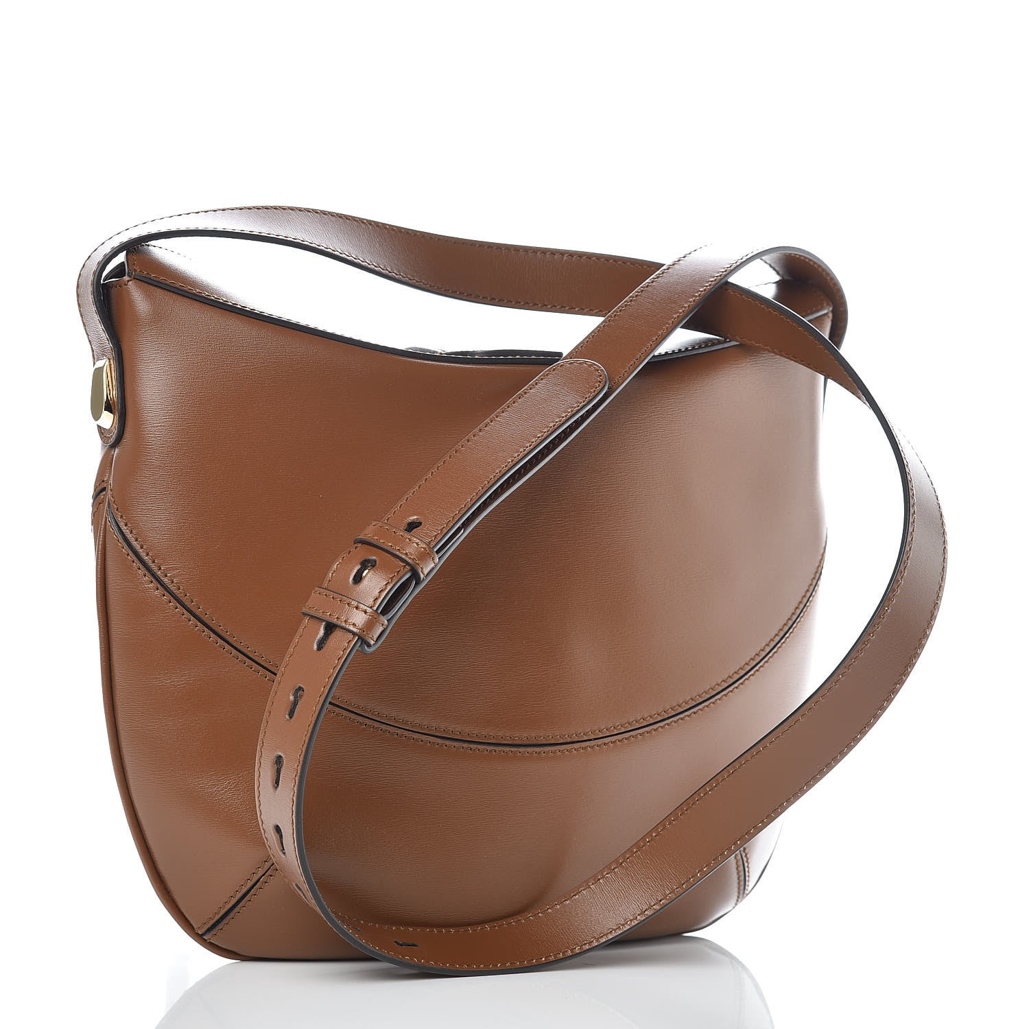 Gucci Boarded Plutone Calfskin Medium Arli Shoulder Bag Nocciola 3 of 9