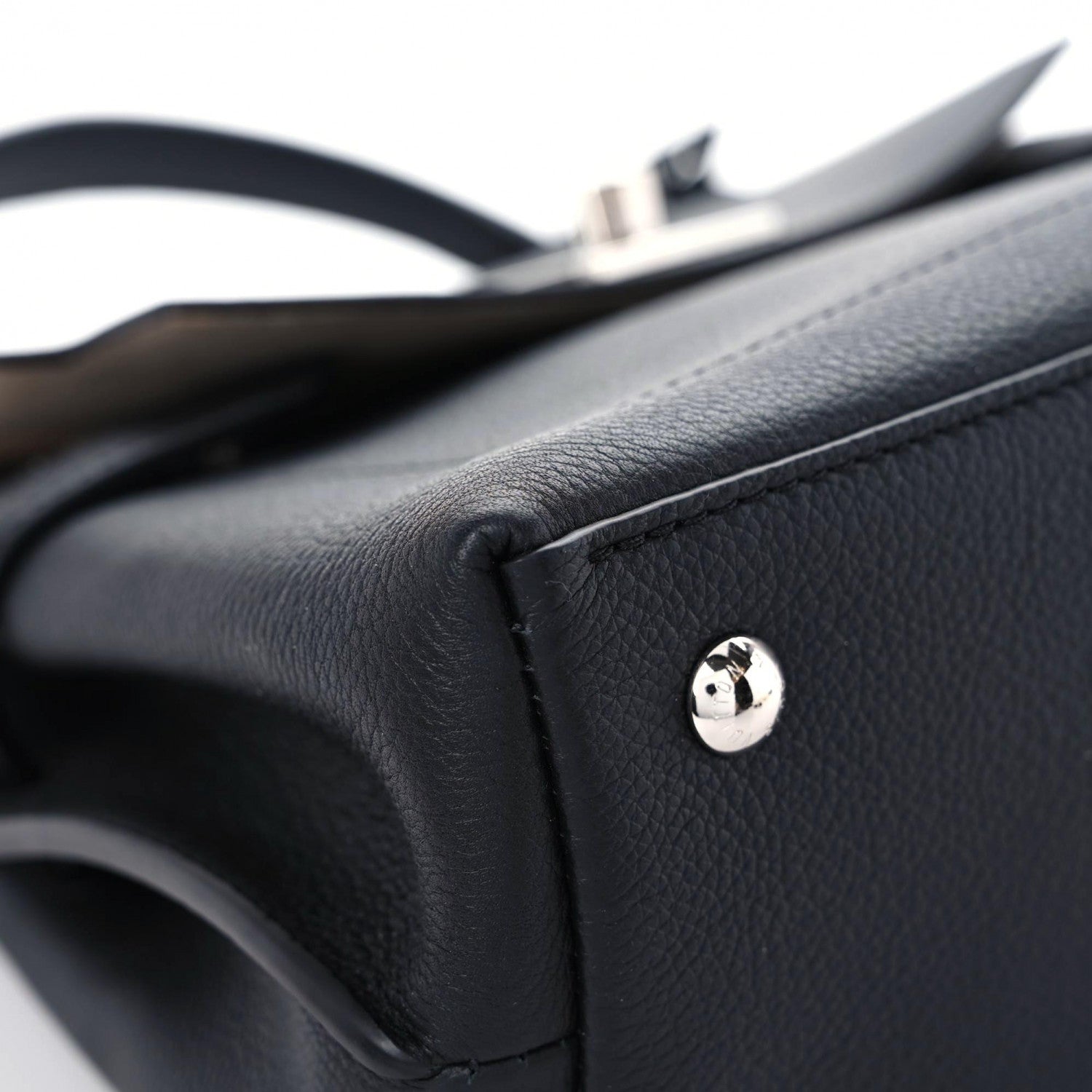 Louis Vuitton Calfskin Lockme Ever BB Black 6 of 11