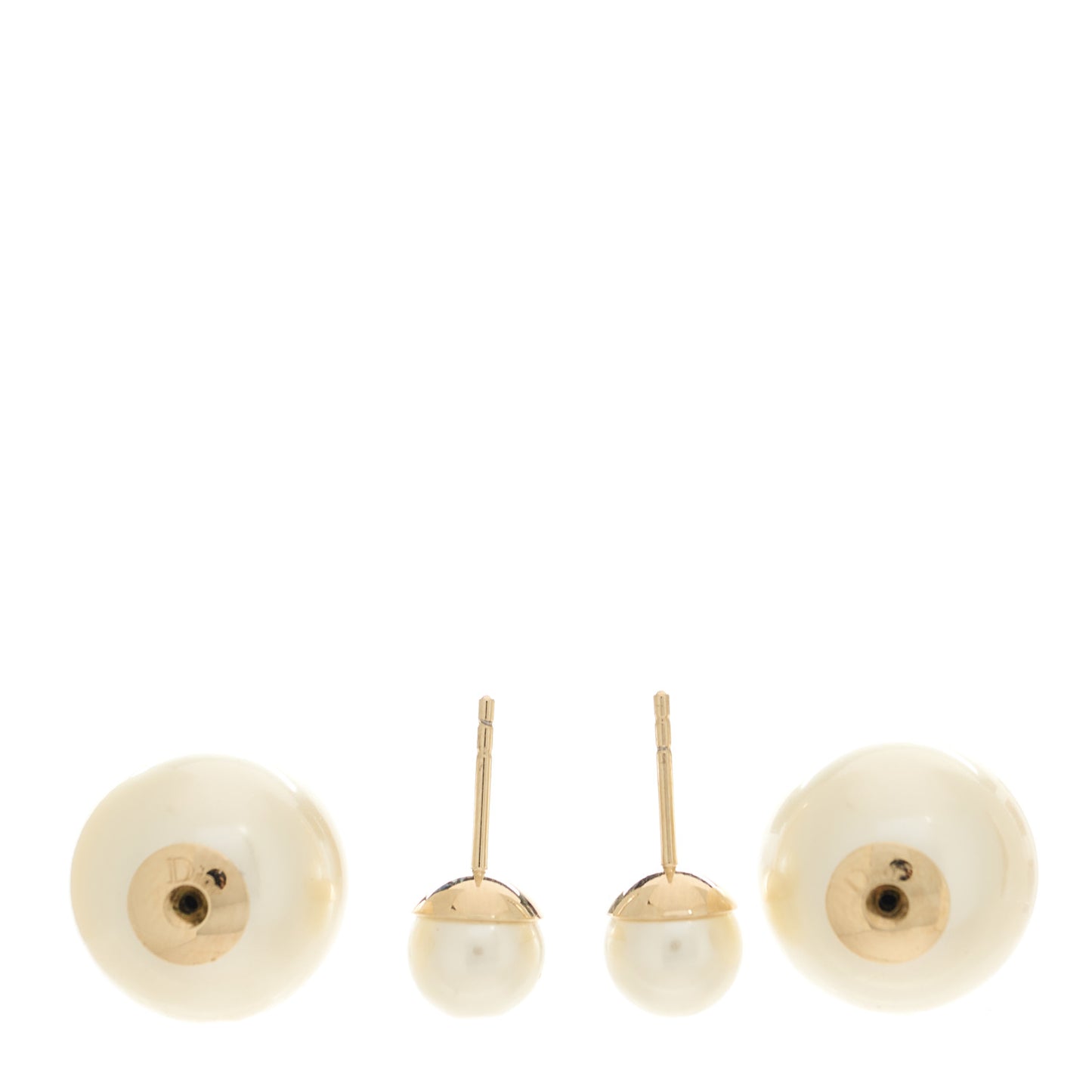 Pearl Mise En Dior Tribal Earrings Gold