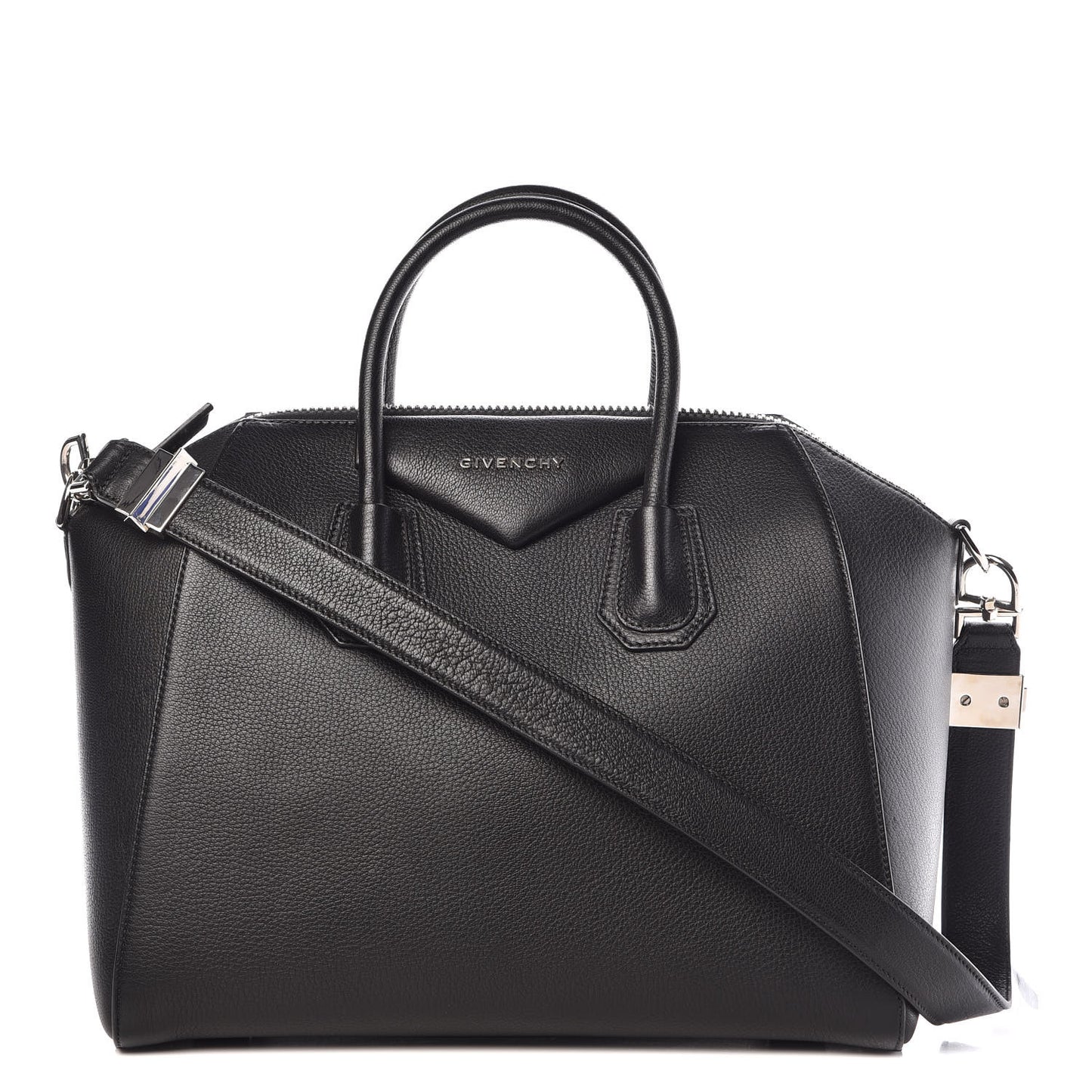 Sugar Goatskin Medium Antigona Black