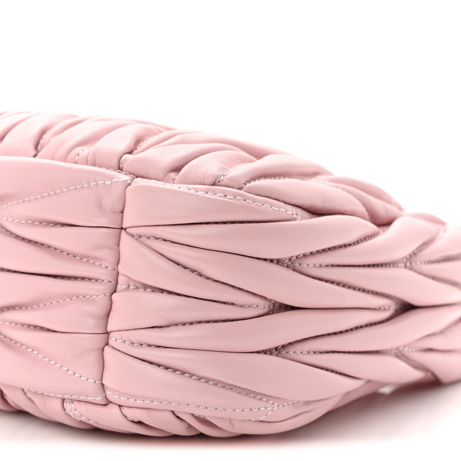 Miu Miu Nappa Matelasse Small Wander Hobo Alabastro 10 of 10