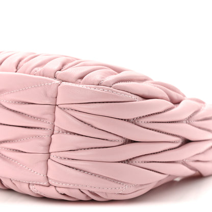 Miu Miu Nappa Matelasse Small Wander Hobo Alabastro 10 of 10