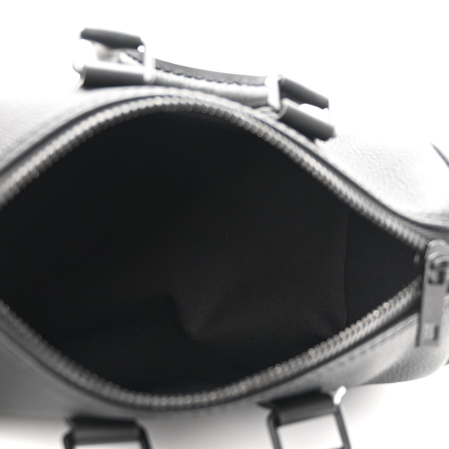 Louis Vuitton Grained Calfskin Aerogram Keepall XS Black 5 of 8