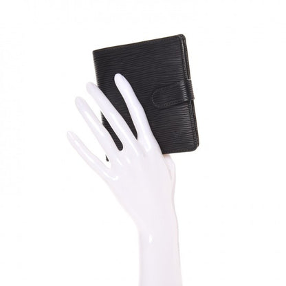 Louis Vuitton Epi Porte-Billets Compact Wallet Black 2 of 8