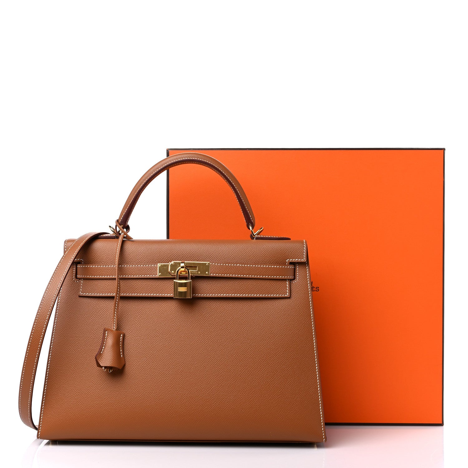 Hermes Epsom Kelly Sellier 32 Gold 14 of 14