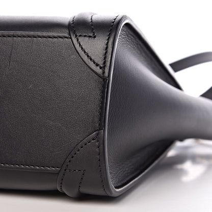 Celine Smooth Calfskin Nano Luggage Black 10 of 10
