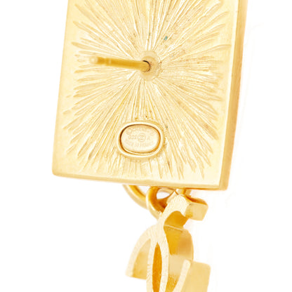 Chanel Metal CC Lion Earrings Gold 4 of 4