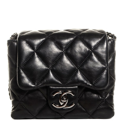 Chanel Lambskin Quilted Mini Chanel 3 Flap Black 1 of 9