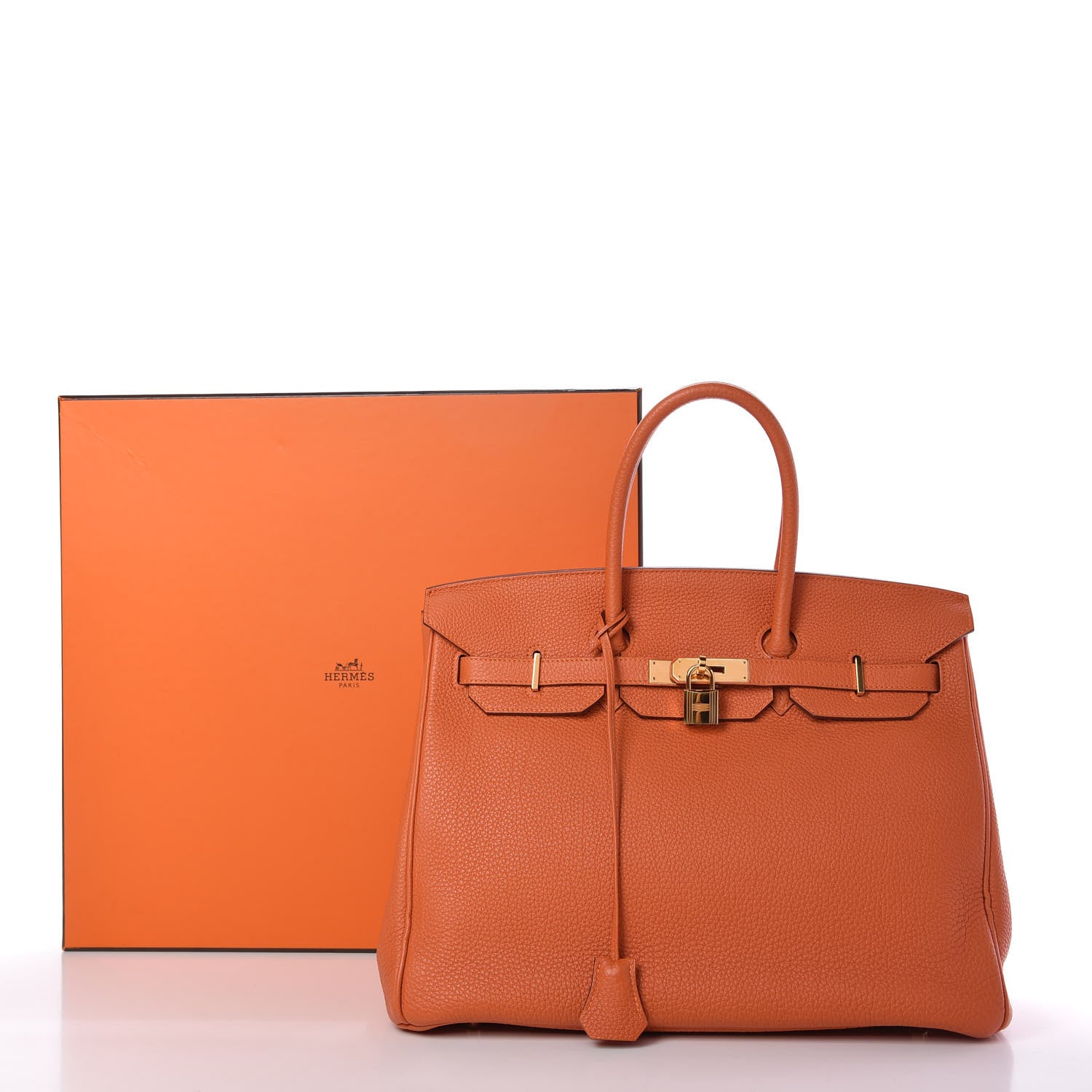 Hermes Togo Birkin 35 Orange 33 of 34